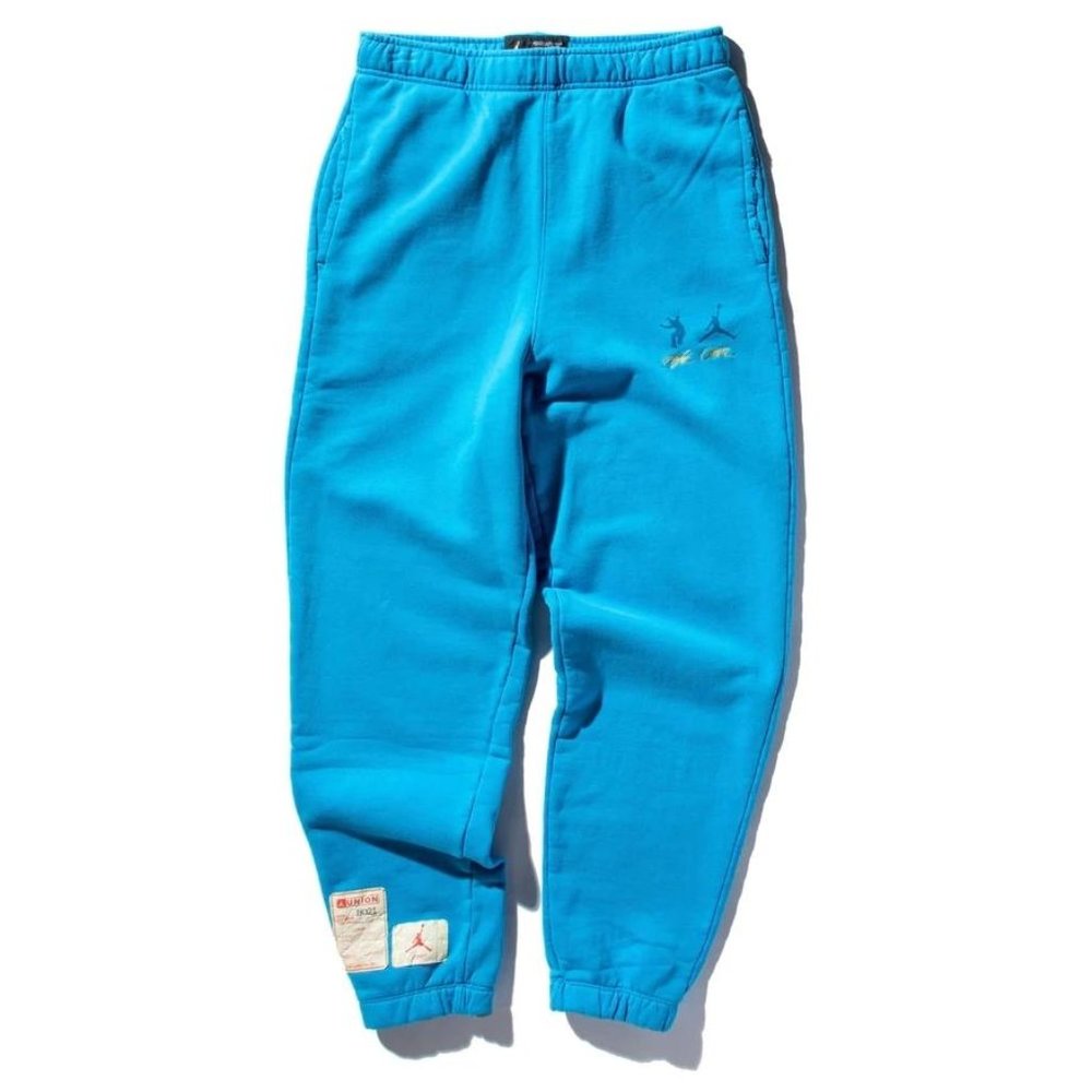 Nike Jordan x Union LA MJ Fleece Sweatpants Equator Blue Mens S DJ9526-482 NEW